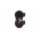 ADAPTADOR ENCHUFE 2 TOMAS SCHUKO 16A IP44 NEGRO BENSON C/TAPA BENSON