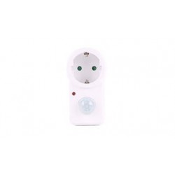 ADAPTADOR ENCHUFE SCHUKO C/SENSOR REGULABLE BLANCO BENSON