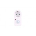 ADAPTADOR ENCHUFE SCHUKO C/SENSOR REGULABLE BLANCO 