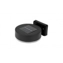 APLIQUE REPONDO SOLAR PARED NEGRO IP44 B. CALIDO 