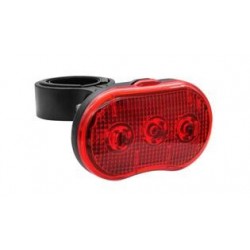 LUZ BICICLETA LED ROJA 3 MODOS C/PILA AAA INCLUIDA