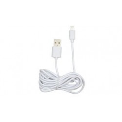 CABLE CARGA Y DATOS USB 2.1 A LIGHTNING IPHONE 1 METRO BLANCO 