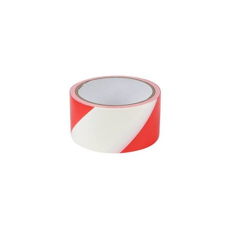 CINTA ADHESIVA SEÑALIZAR ROJA/BLANCO 25M x 48MM BENSON