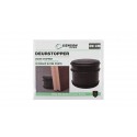 TOPE PUERTA ACERO INOX. Ø9 CM NEGRO 