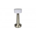 LAMPARA LED RECARGABLE MESA REGULABLE TACTIL PLATA 