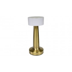 LAMPARA LED RECARGABLE MESA REGULABLE TACTIL DORADO 