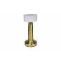 LAMPARA LED RECARGABLE MESA REGULABLE TACTIL DORADO 