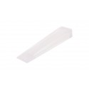 CUÑA TOPE PUERTA FLEXIBLE TRANSPARENTE 21 MM NEGRO 