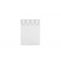 CORTINA DE BAÑO IMPERMEABLE 12 GANCHOS 180X200 CM BLANCO 