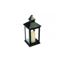 LAMPARA CON VELA LED 10,5 x 10,5 x 24 CM 