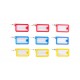 LLAVERO CON ETIQUETA DE IDENTIFICACION COLORES BENSON (PACK 9)