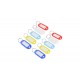 LLAVERO CON ETIQUETA DE IDENTIFICACION COLORES BENSON (PACK 10)