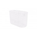 CESTA DE BAÑO GRANDE CON VENTOSAS TRANSPARENTE 