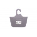 CESTA DE BAÑO CON GANCHO GRIS 