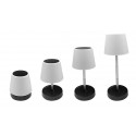 LAMPARA LED RECARGABLE MESA TELESCOPICA EXTENSIBLE REGULABLE TACTIL NEGRO 