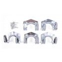 GANCHOS DE ACERO PARA COLGAR C/TORNILLOS (PACK 5)