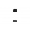 LAMPARA LED RECARGABLE MESA REGULABLE TACTIL 38CM NEGRO 