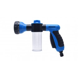 PISTOLA DE RIEGO CON DOSIFICADOR PARA JABON AJUSTABLE 8 FUNCIONES TOMA RAPIDA PARA MAGUERA 