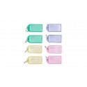 LLAVERO CON ETIQUETA DE IDENTIFICACION COLORES (PACK 8)
