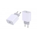 CARGADOR ENCHUFE USB TIPO-C 20W BLANCO 