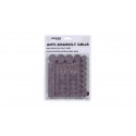 PROTECTORES FIELTRO SURTIDOS AUTOADHESIVOS ANTIRRAYADURAS MUEBLES GRIS (PACK 80)
