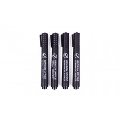 MARCADOR PERMANENTE PUNTA REDONDA NEGRO BENSON (PACK 4) 