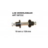 RUEDA CARRETILLA OBRA 4.00-8" LLANTA PLASTICO + NEUMATICO C/CAMARA EJE Ø20MM
