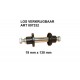 RUEDA CARRETILLA OBRA MACIZA INPINCHABLE 4.00-8" LLANTA METAL EJE Ø392MM