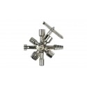 LLAVE CABINA ARMARIOS CONTADOR REGISTROS 10 VIAS