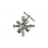 LLAVE CABINA ARMARIOS CONTADOR REGISTROS 10 VIAS