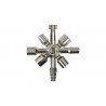 LLAVE CABINA ARMARIOS CONTADOR REGISTROS 10 VIAS