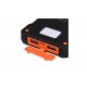 POWER BANK SOLAR PANEL CAMPING 10.000mAh POLYMERO 15W 2 USB - 1 USB TYPE-C NEGRO PLATINET