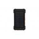 POWER BANK SOLAR PANEL LINTERNA CAMPING 5.000mAh 2 USB - 1 USB TYPE-C NEGRO