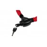 CANDADO PITON ACERO REFORZADO 555 Ø22 x 1000MM ROJO/NEGRO SURTIDOS CERRADURA BLINDADA