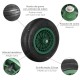 RUEDA CARRETILLA OBRA/JARDINERIA C/EJE LLANTA PLASTICO + NEUMATICO C/CAMARA EJE Ø20MM