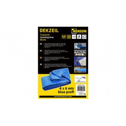 LONA 120GR/M2 POLIETILENO 4M X 6M C/OJALES AZUL