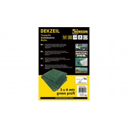 LONA 120GR/M2 POLIETILENO 3M X 4M C/OJALES VERDE