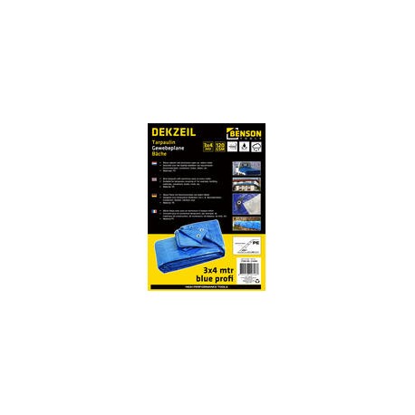 LONA 120GR/M2 POLIETILENO 3M X 4M C/OJALES AZUL