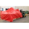 LONA 65GR/M2 POLIETILENO 3M X 4M C/OJALES NARANJA