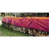 LONA 65GR/M2 POLIETILENO 3M X 4M C/OJALES NARANJA