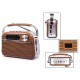 RADIO DE RETRO AM/FM A PILAS-CORRIENTE AC 17X16X6CM C/BLUETOOTH