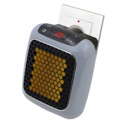 CALEFACTOR DE ENCHUFE MINI 2 VELOCIDADES 800W DISPLAY C/MANDO THULOS