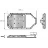 LUMINARIA LED ALUMBRADO PUBLICO 200W IP65 B. FRIO 6500K Ø60mm COLOR GRIS