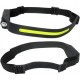 LINTERNA LED COB DE CABEZA C/SENSOR RECARGABLE USB TIPO-C LEDECOR
