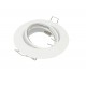 ARO BLANCO CIRCULAR DE METAL BASCULANTE + CASQUILLO GU10 LEDECOR