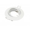 ARO BLANCO CIRCULAR DE METAL BASCULANTE + CASQUILLO GU10 LEDECOR