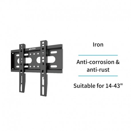 SOPORTE TV FIJO 25KGS. 14-43" UNICO