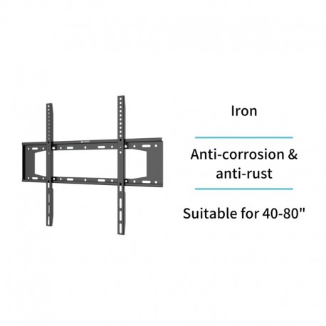 SOPORTE TV FIJO 40-80" 65KGS. UNICO