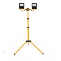 TRIPODE DOBLE PROYECTOR LED 20W+20W B. FRIO ALTURA REGULABLE 1,50M CABLE 3METROS