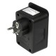 ADAPTADOR ENCHUFE SCHUKO NEGRO +2 X USB A+ 2 X USB TYPEC